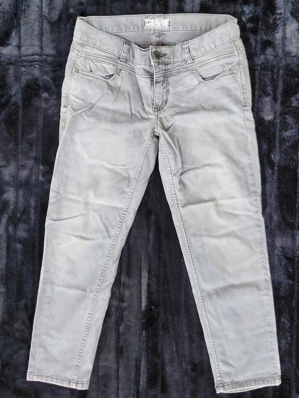 FP FREE PEOPLE Gray Jeans SIZE: W27 61855-16515125